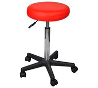 vidaXL Tabouret de bureau Rouge