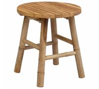 vidaXL Tabouret de Jardin Naturel Ø 38 x 42 cm Bambou, Tabouret en Bambou Moderne, léger, siège extérieur résistant, détail d'intérieur, Facile à Nettoyer, mobilier de Jardin Polyvalent