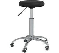 vidaXL Tabouret de massage similicuir noir Noir G