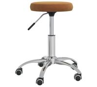 Vidaxl Tabouret De Massage Velours Marron Marron