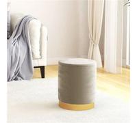 Tabouret de rangement rond Gris foncé Velours340286