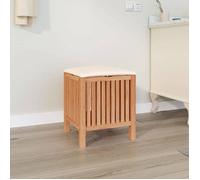 vidaXL Tabouret de salle de bain 40,5x40x52 cm Bois massif de noyer 350351