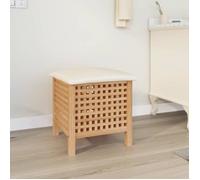 vidaXL Tabouret de salle de bain 48 x 47,5 x 52 cm Bois massif de noyer 350350