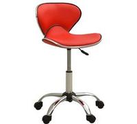 Tabouret de salon et spa Rouge Similicuir