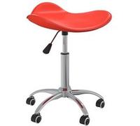 Tabouret de salon et spa Rouge Similicuir