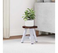 vidaXL Tabouret Naturel 22 x 22 x 24 cm Bois d'Acajou