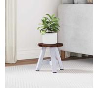vidaXL Tabouret Naturel 22 x 22 x 24 cm Bois d'Acajou