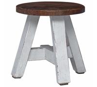 vidaXL Tabouret Naturel 22 x 22 x 24 cm Bois d'Acajou, Salon, Rustique, Durable, Meubles, Confortable, Beau, Design, Bois, Rangement, Style, Fait Main, Moderne, Confort, Maison