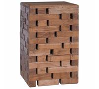 vidaXL Tabouret Naturel 29 x 29 x 48 cm Bois Massif de récupération, Salon, Meubles rustiques, Design Durable, Confort pour la Famille, Ambiance accueillante, Accents Bois Beige, Détails Cosy