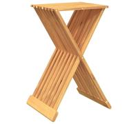 Vidaxl Tabouret Pliant 40x32,5x70 Cm Bois Massif De Teck Multicolore