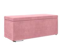 vidaXL Tabouret Rose 101 x 41 x 40 cm Velours et Bois Composite