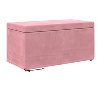 vidaXL Tabouret Rose 81 x 41 x 40 cm Velours et Bois Composite