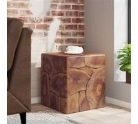 Tabouret Table d'appoint de salon séjour en Teck massif 40 x 40 x 45 cm vidaXL