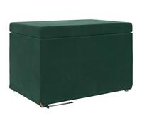 vidaXL Tabouret Vert foncé 61 x 41 x 40 cm Velours et Bois Composite, Mobilier Moderne, élégant et Durable pour Maisons contemporaines, avec Un Design Ergonomique pour Un Confort Ultime