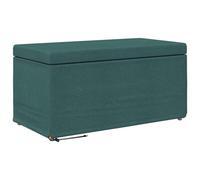 vidaXL Tabouret Vert foncé 81 x 41 x 40 cm Tissu et bois stratifié