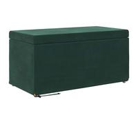 vidaXL Tabouret Vert foncé 81 x 41 x 40 cm Velours et Bois Composite