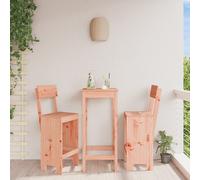 Vidaxl Tabourets De Bar 2 Pcs 40x48,5x115,5 Cm Bois Massif Douglas