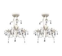 Vidaxl Tabourets De Bar 2 Pcs Crème Velours