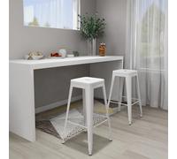vidaXL Lot de 2 Tabourets de Bar Empilables, Repose-pieds de Bistrot, Chaises de Restaurant, Sièges de Cuisine Entrée Café, 248148