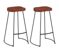 vidaXL Tabourets de bar Gavin 2 pcs 50x40x78 cm Bois massif manguier Marron