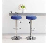 Lot de 2 Tabourets de Bar Chaises Bistrot Pub Intérieur Noir Tissu vidaXL