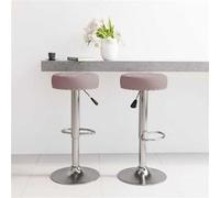 Lot de 2 Tabourets de Bar Chaises Bistrot Pub Intérieur Noir Tissu vidaXL