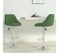 Lot de 2 Tabourets de Bar Chaises Bistrot Pub Cuisine Gris Clair Velours vidaXL
