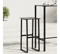 Vidaxl Tabourets De Bar Lot De 4 Noir Acier Enduit De Poudre