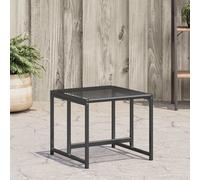 Vidaxl Tabourets De Jardin Lot De 4 Noir Résine Tressée Noir