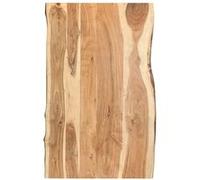 vidaXL Dessus de table en bois d'acacia massif 100x(50-60)x3,8 cm