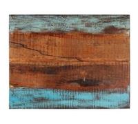 Tafelblad rechthoekig 25-27 mm 70x90 cm massief gerecycled hout286061