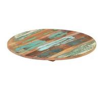 Vidaxl Dessus De Table Rond 40 Cm 15-16 Mm Bois De Récupération Marron
