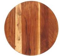 vidaXL Tafelblad rond 25-27 mm 40 cm massief acaciahout285972 Brun G