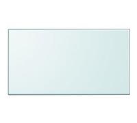 vidaXL Dessus de table rectangulaire en verre trempé 1200 x 650 mm Transparent