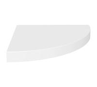 vidaXL ?tag¿¿re d'angle flottante Blanc 35x35x3,8 cm MDF