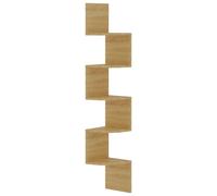 Vidaxl ?Tag¿¿Re D'angle Murale Ch¿ºne Sonoma 19x19x123 Cm Agglom¿¿R¿¿