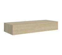 Vidaxl ?Tag¿¿Re ¿¿ Tiroir Murale Ch¿ºne 60x23,5x10 Cm Mdf Multicolore