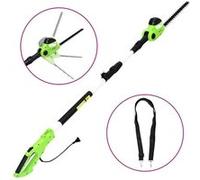 vidaXL Taille-haie Electrique à Perche Télescopique Coupe-arbuste Outil de Coupe Buissons Jardin Arrière-cour Extérieur 41 cm 550 W Vert G