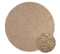 vidaXL Tapis 120 cm aspect jute intérieur et extérieur, tapis d'extérieur, tapis de sol, tapis d'intérieur, tapis de porte, 364836