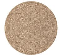 vidaXL Tapis 120 cm aspect jute intérieur et extérieur, tapis d'extérieur, tapis de sol, tapis d'intérieur, tapis de porte, 364836