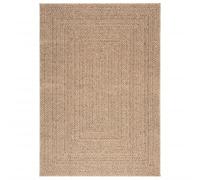 vidaXL Tapis 140x200 cm aspect jute intérieur et extérieur, tapis d'extérieur, tapis de sol, tapis d'intérieur 364832