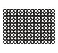 vidaXL Tapis 5 pcs, Paillassons Antidérapants, Tapis de Sol Imperméables Entrée Patio Garage Intérieur Extérieur, Caoutchouc 22 mm 40 x 60 cm 246606 Noir