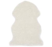 Tapis Carpette de Salon Moquette de Salon Carpette de Chambre à Coucher Moquette de Salle de Séjour Maison 60x90 cm Peau de Mouton Synthétique Blanc