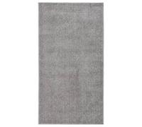 vidaXL Tapis à Poils Courts Carpette de Sol Moquette de Couloir Tapis de Plancher Moquette d'Entrée Salon Maison Intérieur 80x150 cm Gris