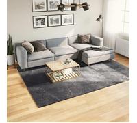 vidaXL Tapis à Poils Courts Doux et Lavable, Moquette de Sol, Tapis de Zone, Carpette de Salon Salle de Séjour, Moderne, Anthracite 200x280 cm