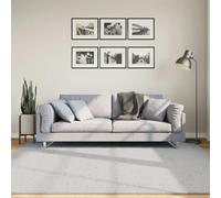 vidaXL Tapis à Poils Courts Doux et Lavable, Moquette de Sol, Tapis de Zone, Carpette de Salon Salle de Séjour Chambre, Moderne, Gris 200x200 cm