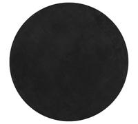 vidaXL Tapis à Poils Courts Doux et Lavable, Moquette de Sol, Tapis de Zone, Carpette de Salon Salle de Séjour Chambre, Moderne, Noir Ø 160 cm