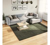 Vidaxl Tapis Huarte À Poils Courts Doux Lavable Vert Forêt 240x240 Cm