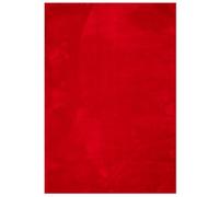 vidaXL Tapis à Poils Courts Doux et Lavable, Moquette de Sol, Tapis de Zone, Carpette de Salon Salle de Séjour Chambre, Moderne, Rouge 140x200 cm