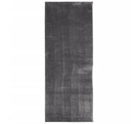 vidaXL Tapis à Poils Courts Doux et Lavable, Moquette de Sol, Tapis de Zone, Carpette de Salon Salle de Séjour, Moderne, Anthracite 80x200 cm
